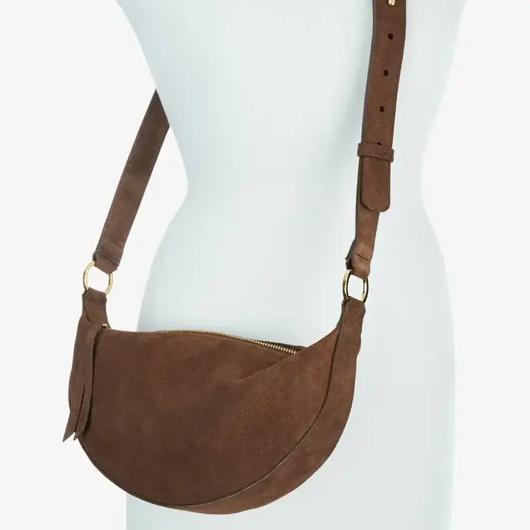 Brave Leather Melany Suede Bag Castoro