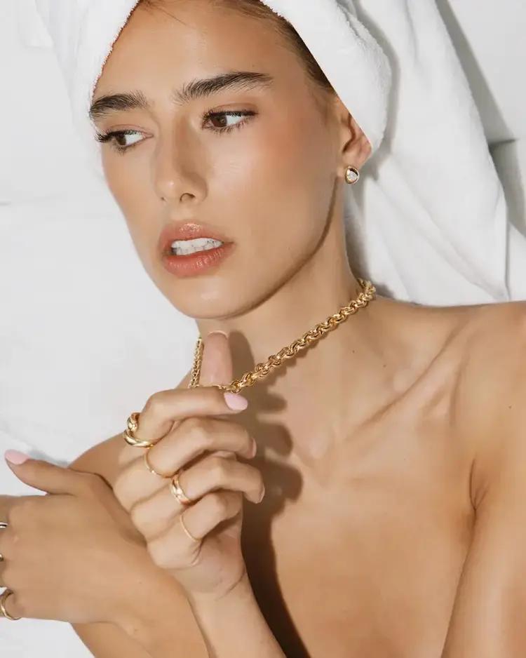 Leah Alexandra Perfect Puff Earrings 14K Gold Vermeil