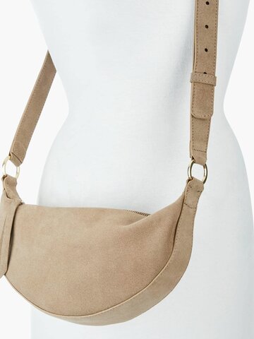 Brave Leather Melany Suede Bag Beige