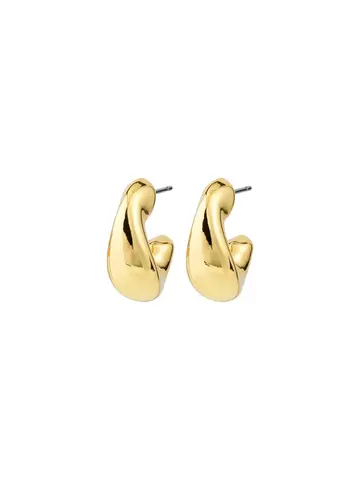Pilgrim Jewellery JENNINGS Hoop Earrings Gold Plated 18mm