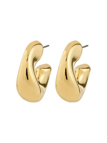 Pilgrim Jewellery JENNINGS Hoop Earrings Gold Plated 25mm