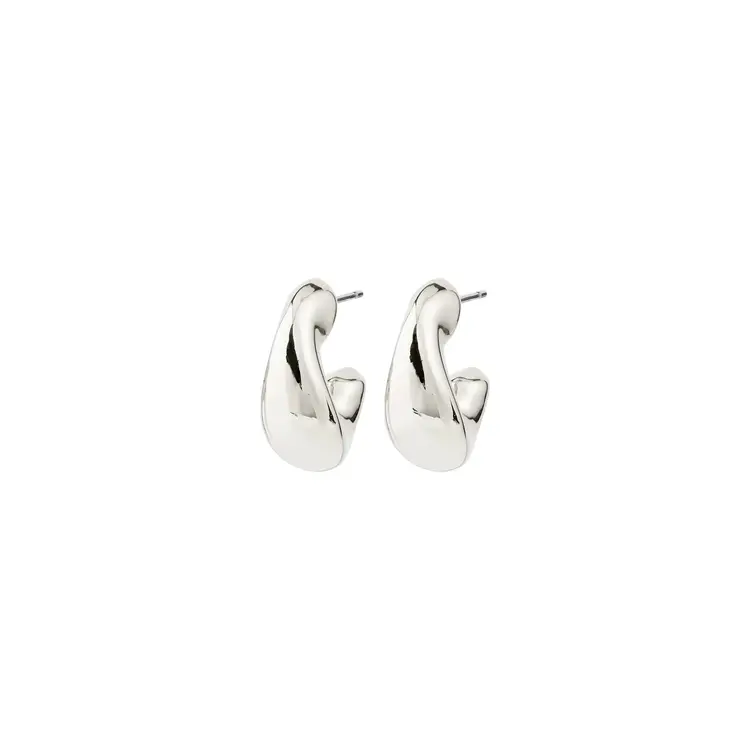 Pilgrim Jewellery JENNINGS Hoop Earrings Silver Plated 18mm