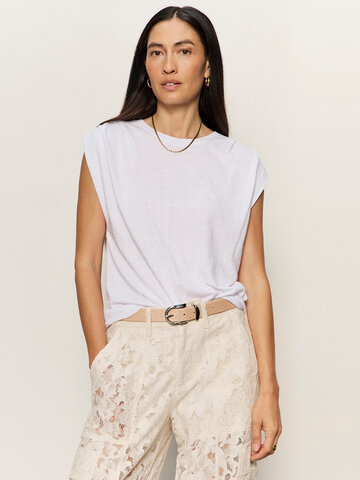 Sanctuary Knotted Muscle Tee White