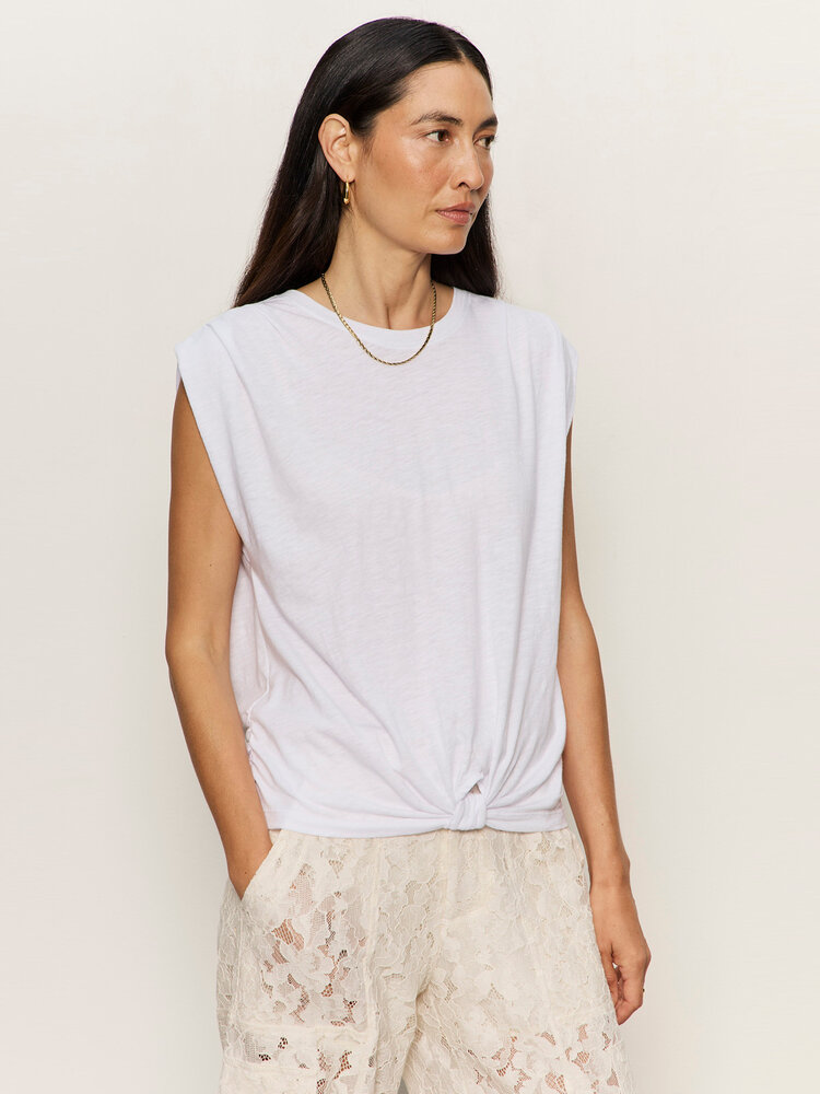 Sanctuary Knotted Muscle Tee White