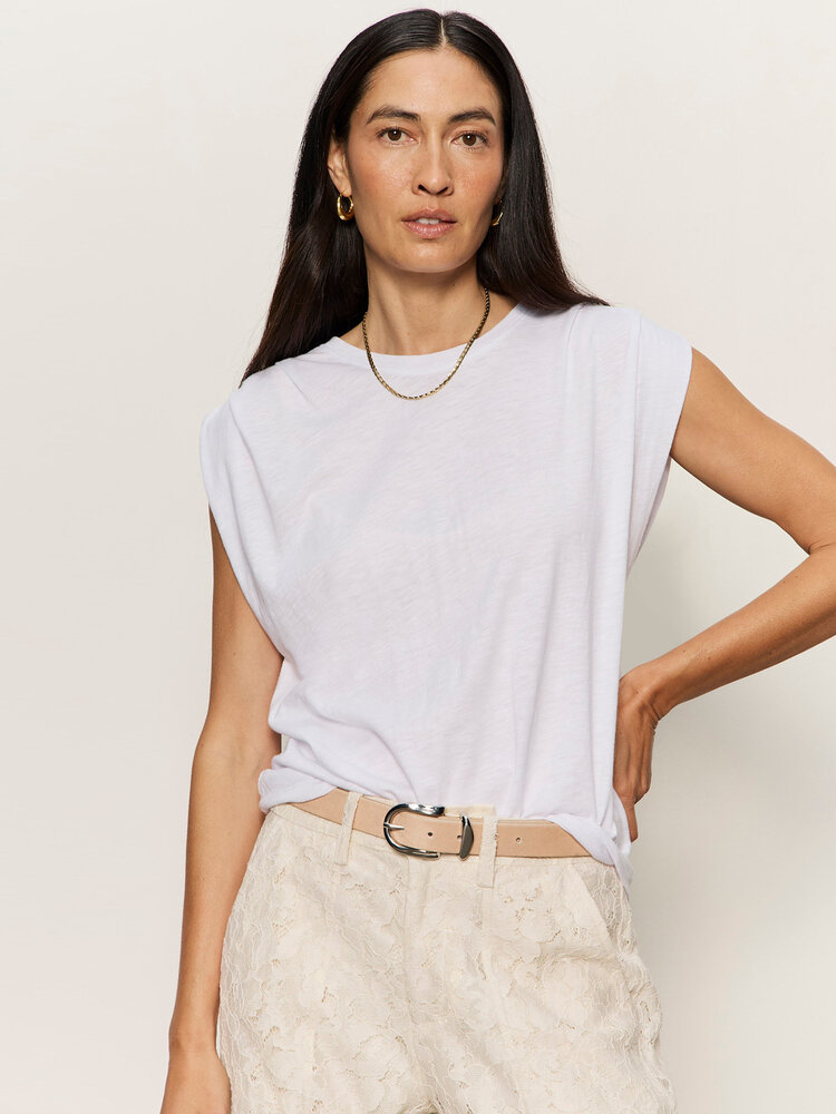 Sanctuary Knotted Muscle Tee White