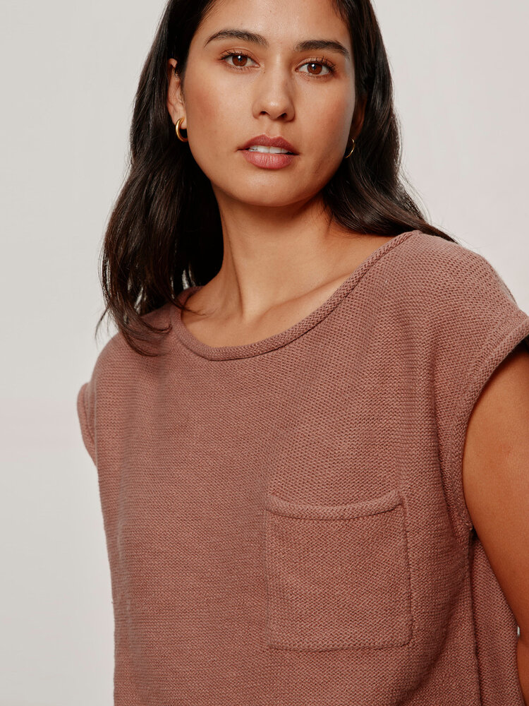 Sanctuary Easy Sweater Tee Mud Bath