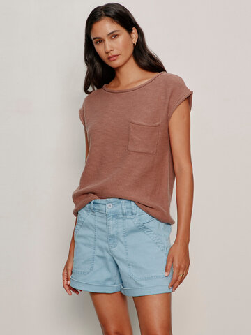 Sanctuary Easy Sweater Tee Mud Bath