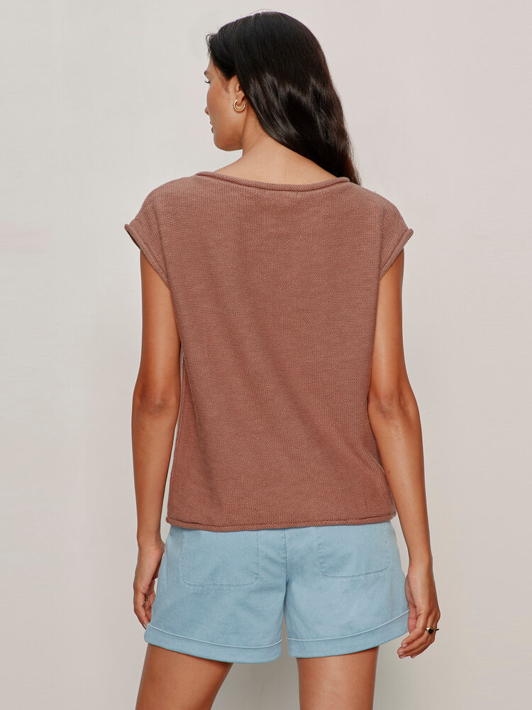 Sanctuary Easy Sweater Tee Mud Bath