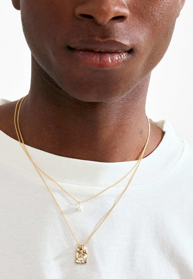 Pilgrim Jewellery FIRE Crystal Necklace Gold Plated