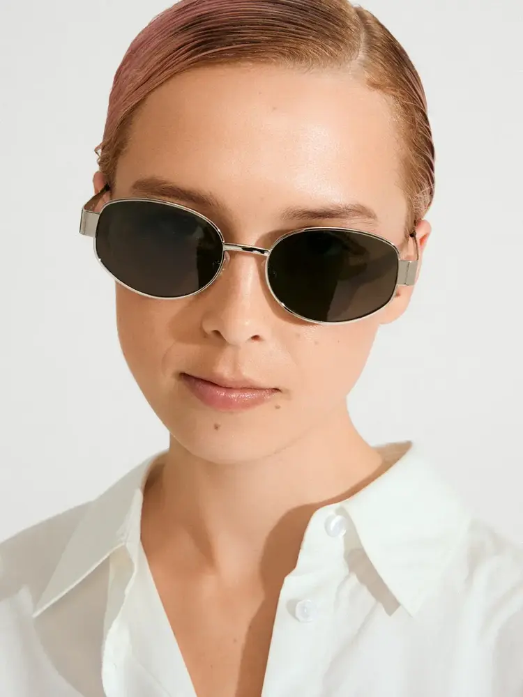 Pilgrim Jewellery REILLY Sunglasses Brown/Silver