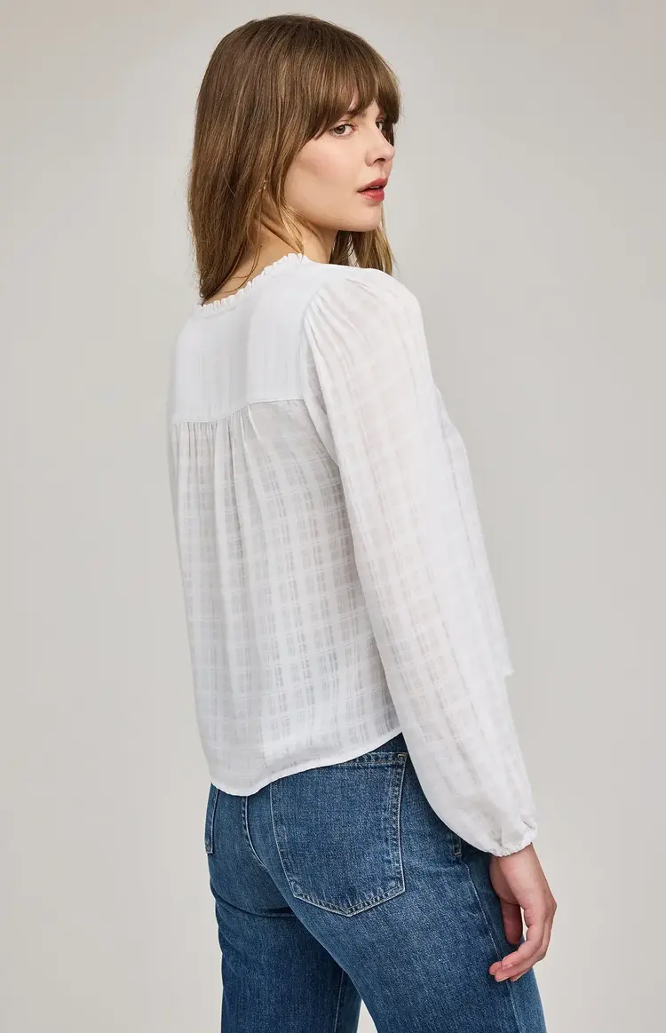 Gentle Fawn Vanessa Long Sleeve Top White