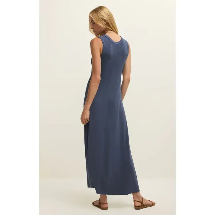 ZSupply Linden Rib Maxi Dress Indigo