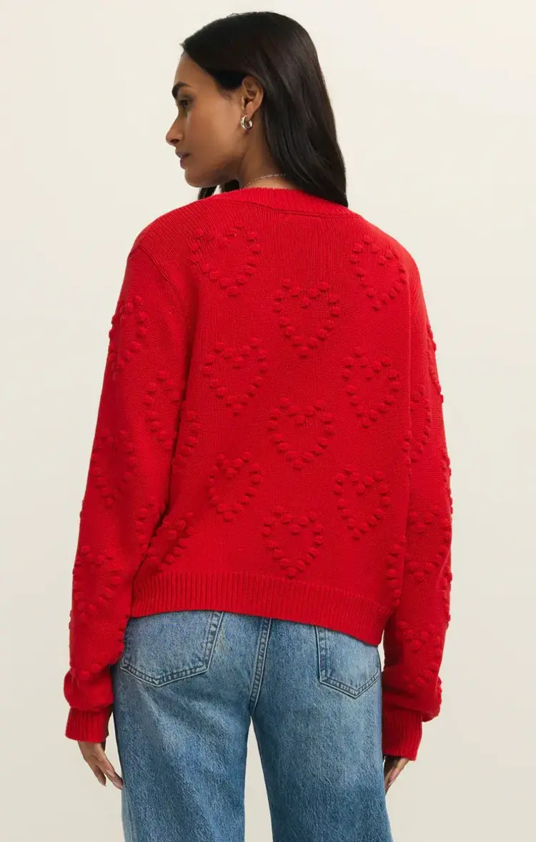 ZSupply All Yours Cardigan Kiss Me Red