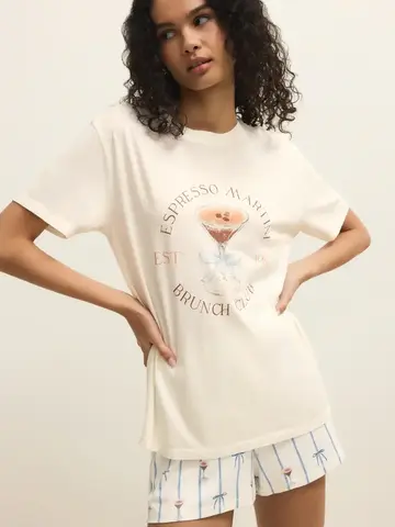 ZSupply Espresso Martini Boyfriend Tee Vanilla Ice