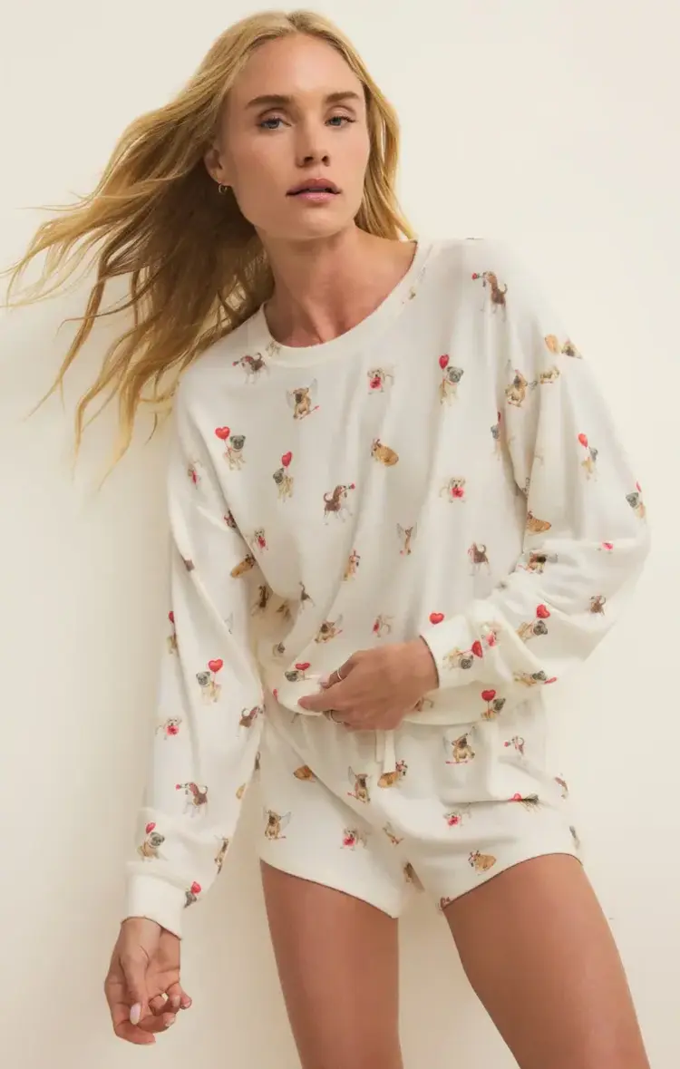 ZSupply Bisous Love Pup Top Vanilla Ice