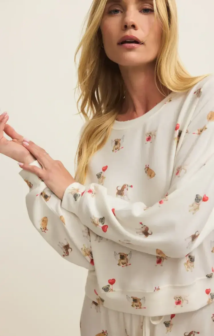 ZSupply Bisous Love Pup Top Vanilla Ice