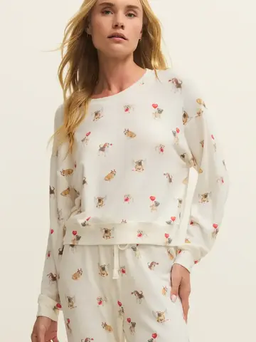 ZSupply Bisous Love Pup Top Vanilla Ice