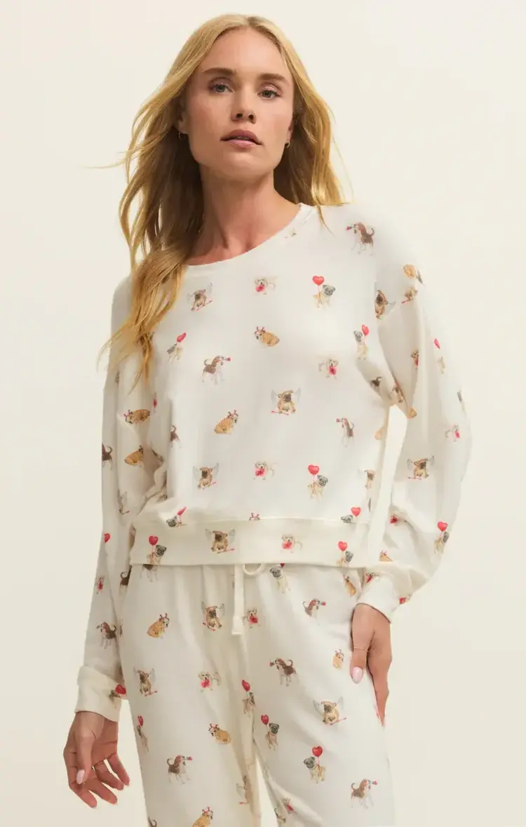 ZSupply Bisous Love Pup Top Vanilla Ice