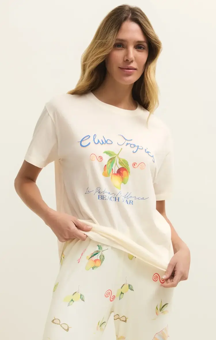 ZSupply Club Tropics Boyfriend Tee Vanilla ice
