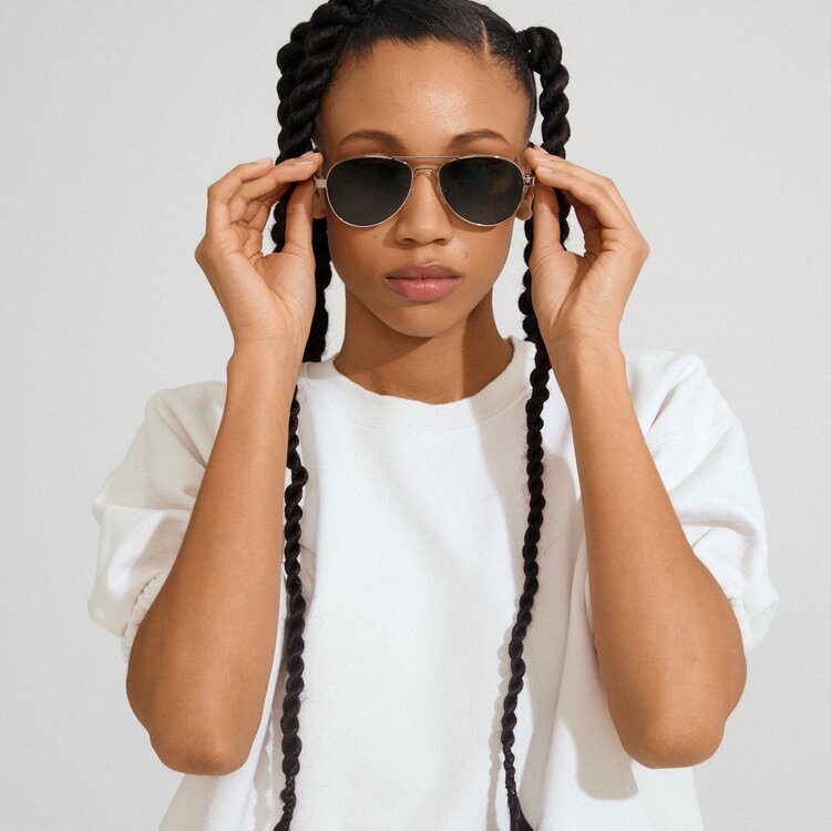 Pilgrim Jewellery CHEVY Sunglasses Brown/Silver