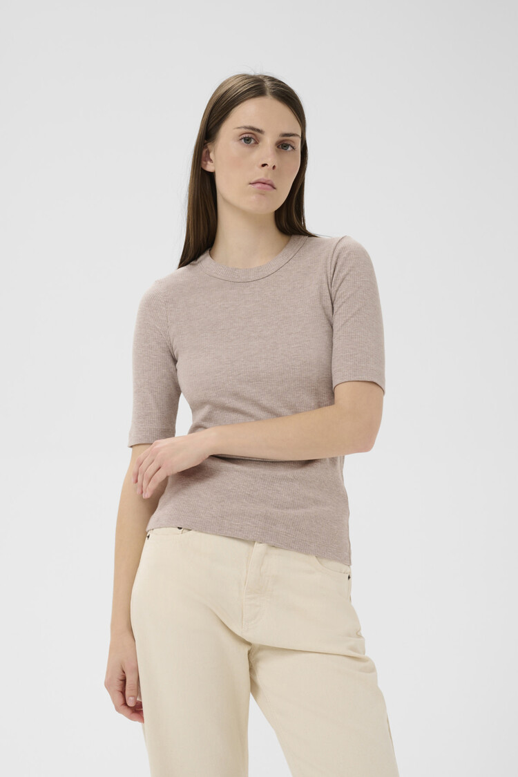 InWear Dagna Melange T-Shirt Chateau Gray Melange