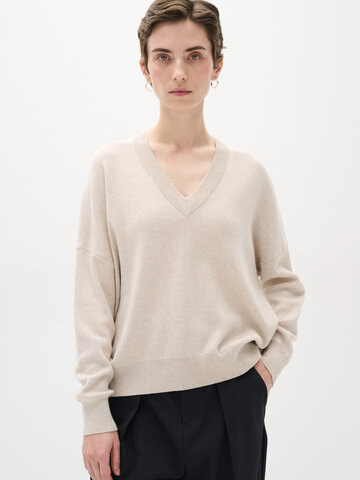 InWear Foster V-neck Pullover Simply Taupe Melange
