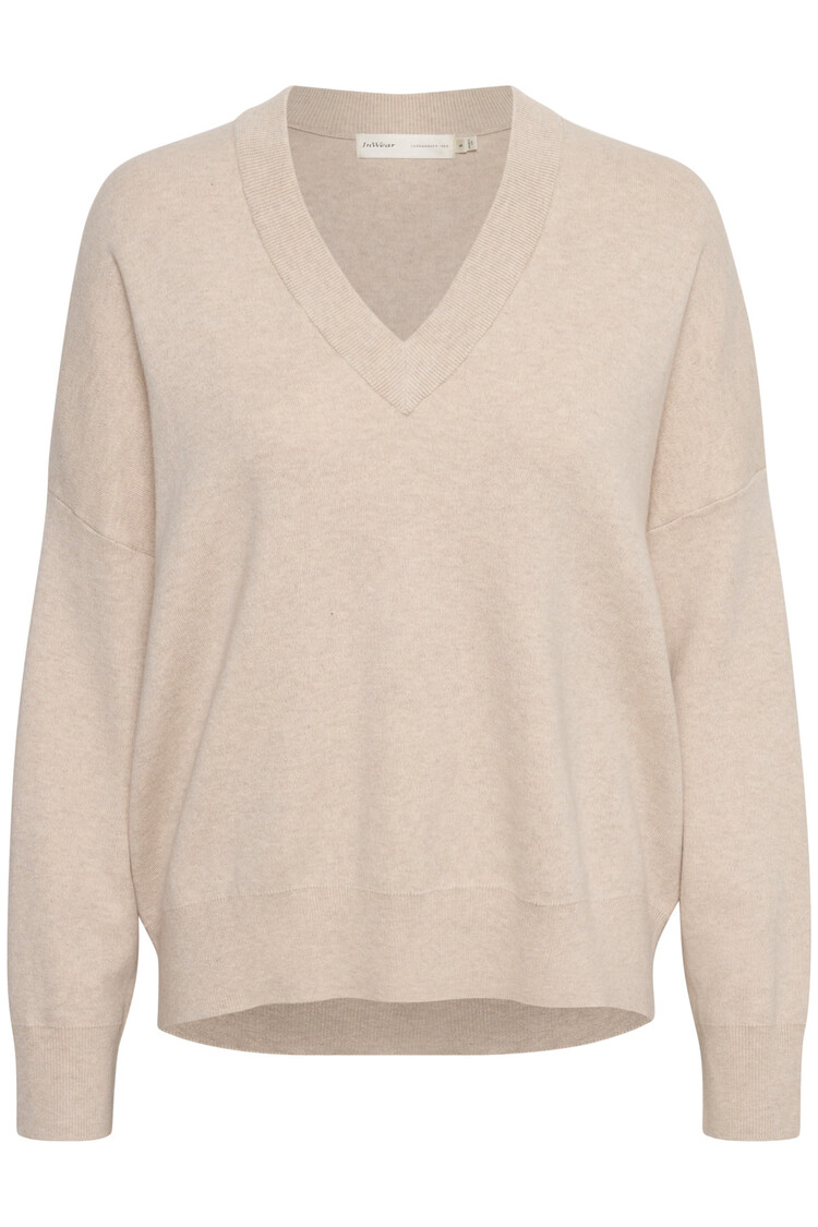 InWear Foster V-neck Pullover Simply Taupe Melange