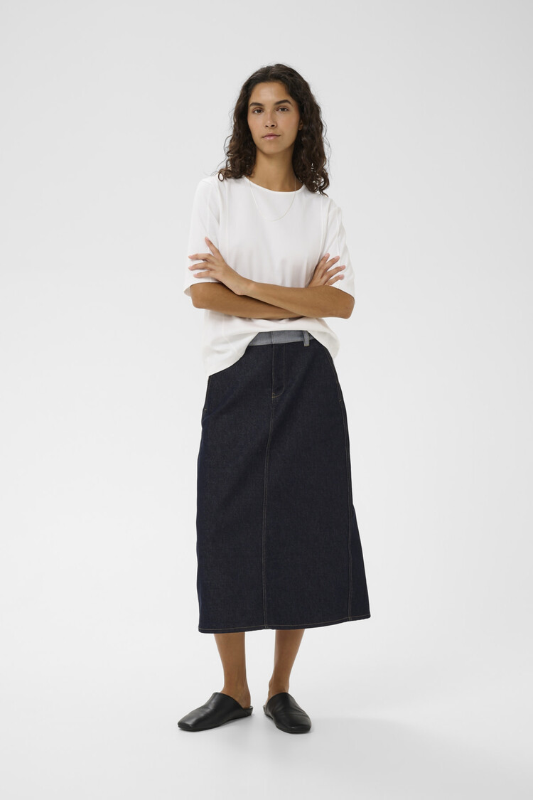 InWear Deirdra Denim Skirt Dark Blue Denim