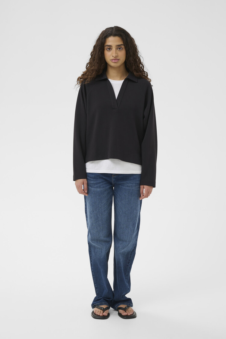 InWear Sim Vincent Polo Blouse Black