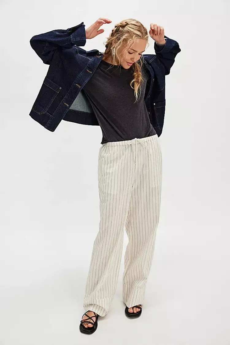 Free People Nova Long-Sleeve Tee Black