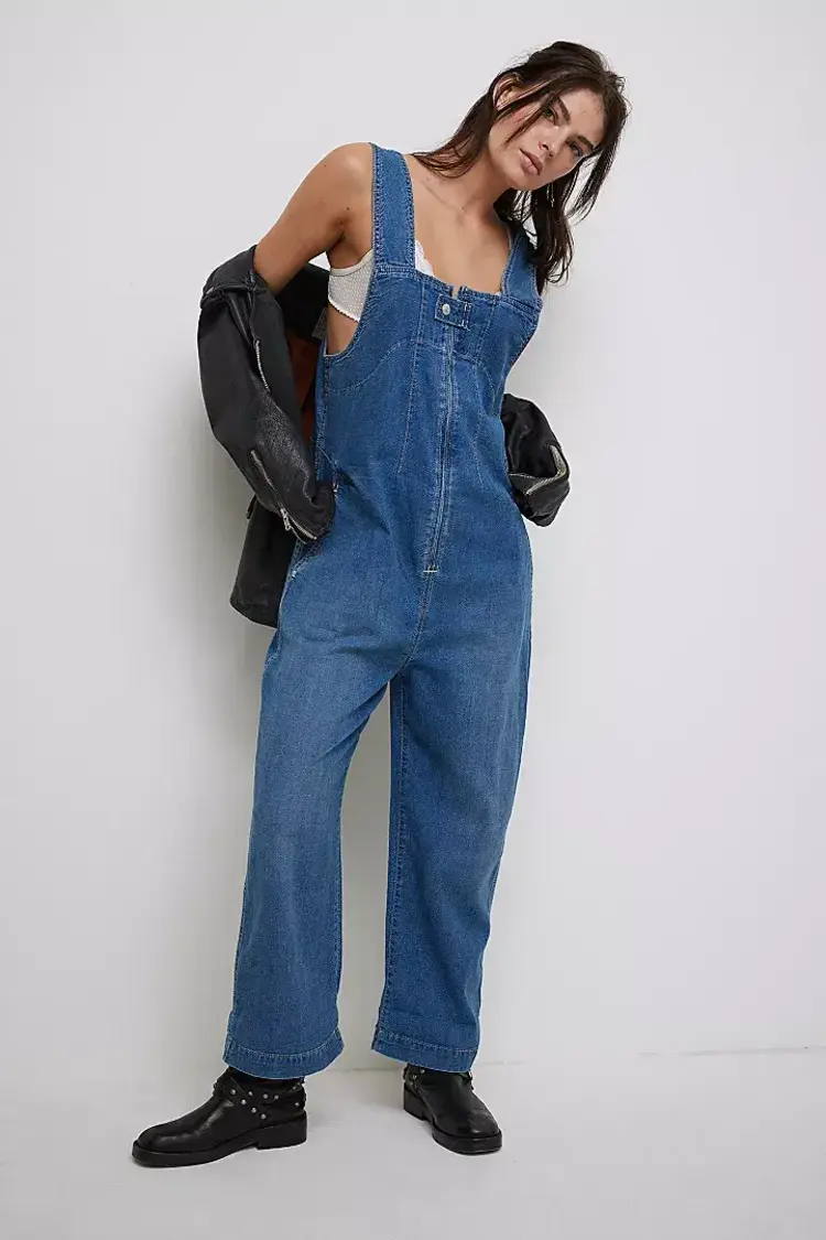 Free People Jude One Piece Mid Indigo