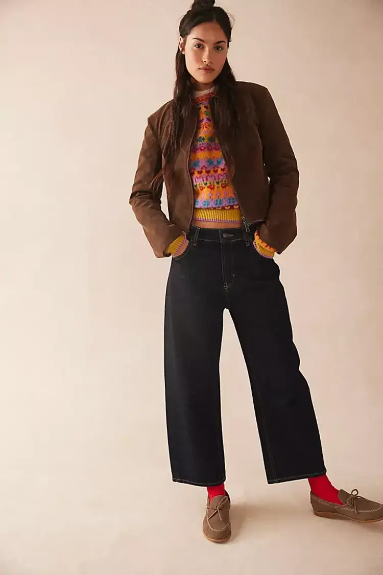 Free People River Vegan Jacket Double Espresso