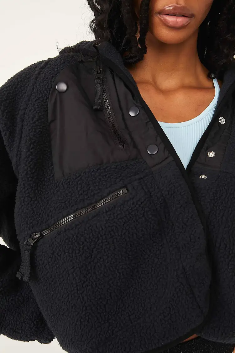 Free People Hit The Slopes Jacket Black