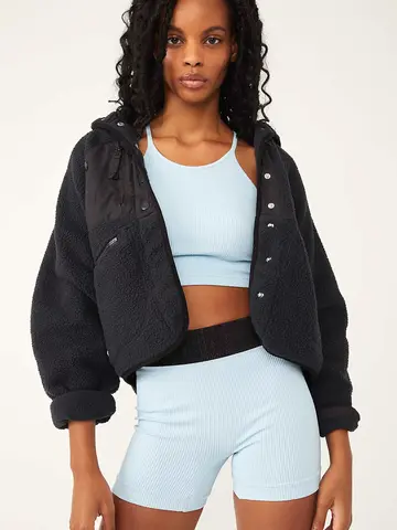 Free People Hit The Slopes Jacket Black