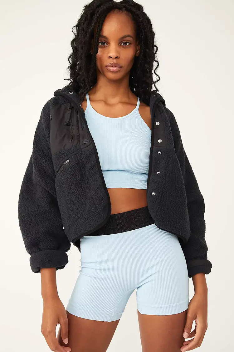 Free People Hit The Slopes Jacket Black