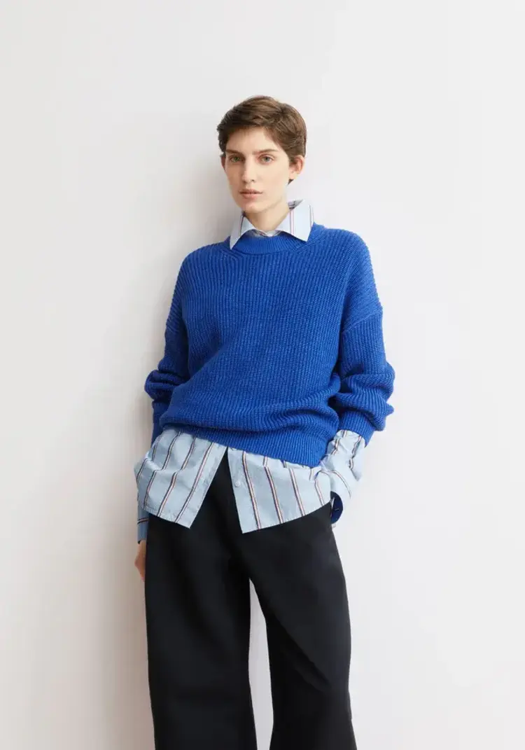 Armedangels VANISE Knit Sweater Sweater Dynamo Blue-Light Dynamo Blue