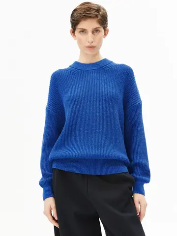 Armedangels VANISE Knit Sweater Sweater Dynamo Blue-Light Dynamo Blue
