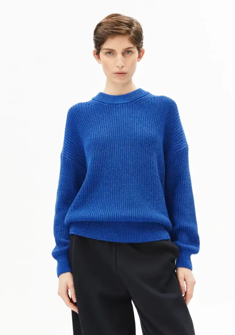 Armedangels VANISE Knit Sweater Sweater Dynamo Blue-Light Dynamo Blue