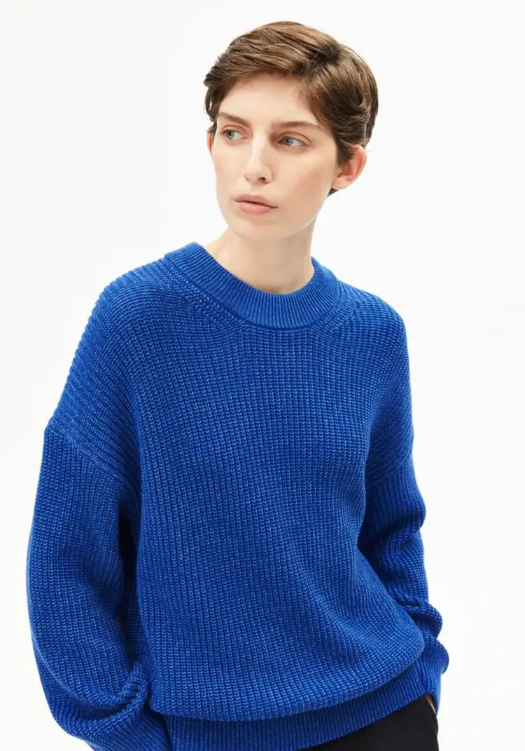 Armedangels VANISE Knit Sweater Sweater Dynamo Blue-Light Dynamo Blue