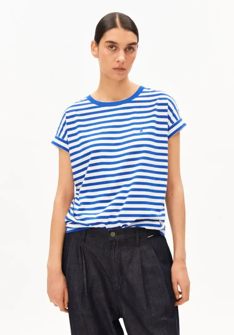 Armedangels IDAARA Stripes Shirts White-Foam