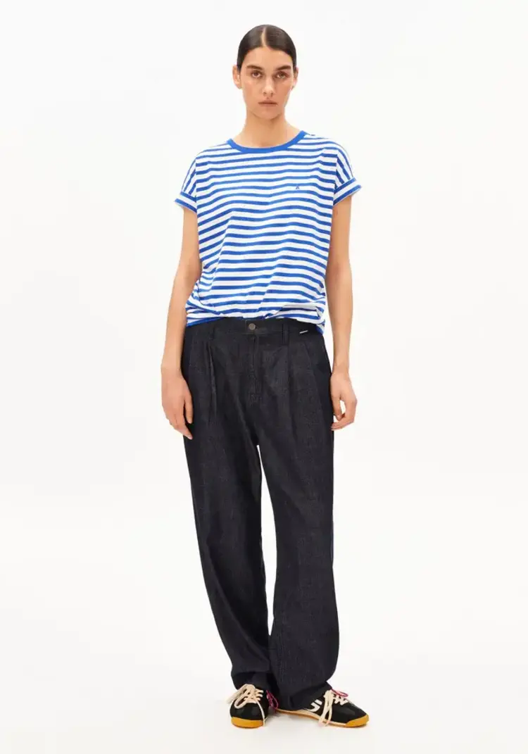 Armedangels IDAARA Stripes Shirts White-Foam