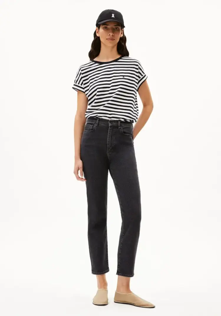 Armedangels IDAARA Stripes Shirts White-Black