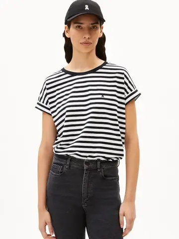 Armed Angels IDAARA Stripes Shirts White-Black