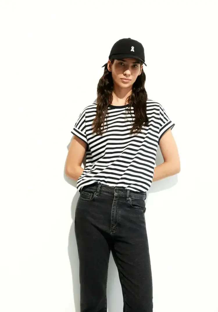 Armed Angels IDAARA Stripes Shirts White-Black