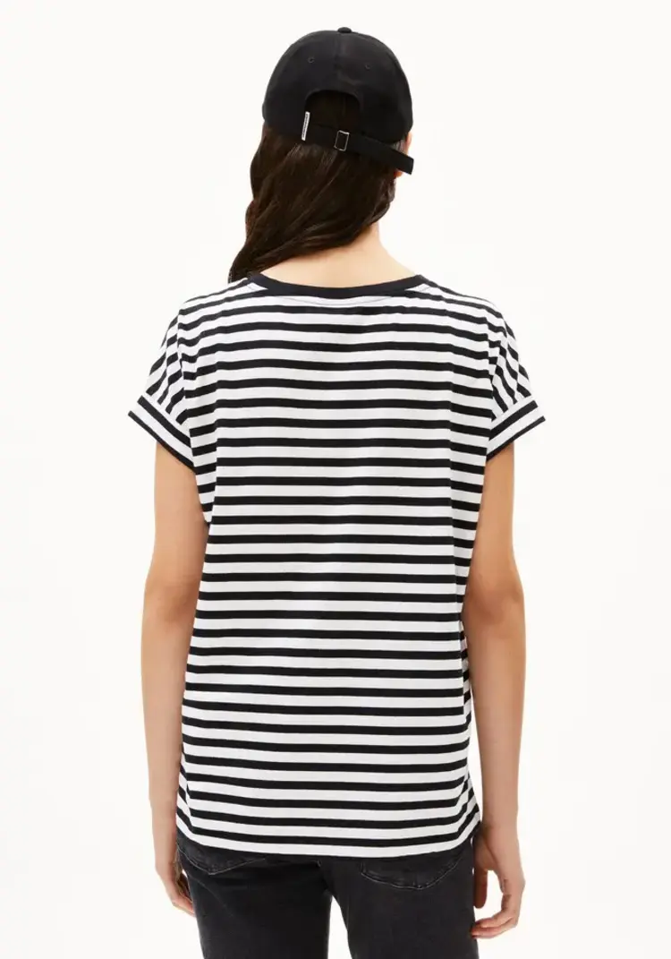 Armedangels IDAARA Stripes Shirts White-Black