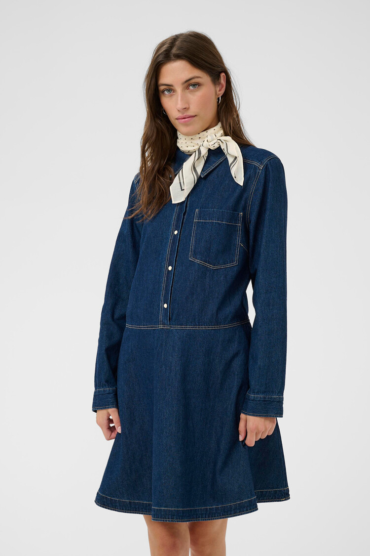 Part Two Phi Scarf Black Dot Print