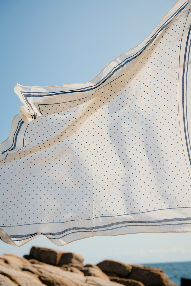 Part Two Phi Scarf Black Dot Print