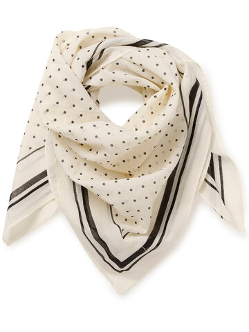 Part Two Phi Scarf Black Dot Print