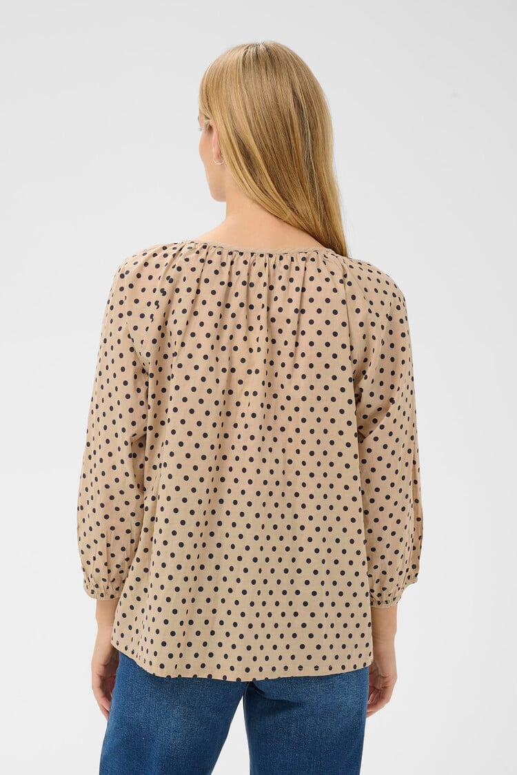 Part Two Alexi Blouse Blue Dot