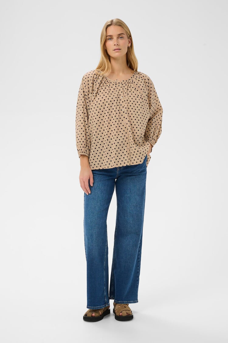 Part Two Alexi Blouse Blue Dot